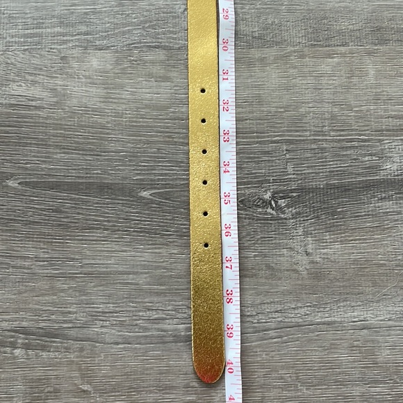 Amsterdam Heritage | 1” Gold Genuine Leather Belt SZ 85 - Picture 5 of 8